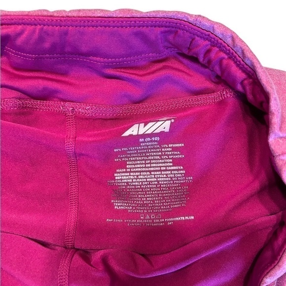 AVIA Performance Women’s Running Shorts Built-In Bike Shorts-Size M - Picture 3 of 5